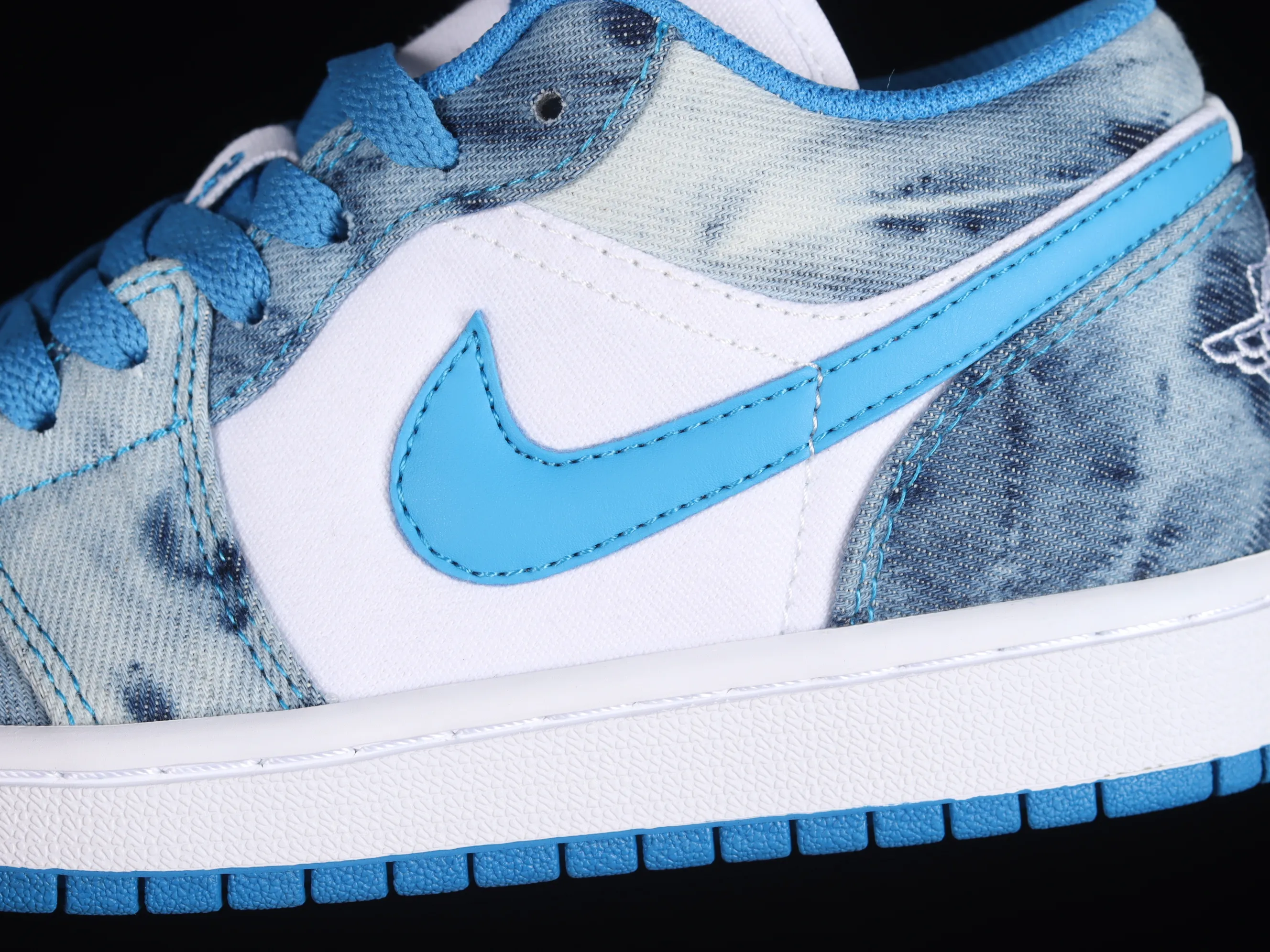 All categories Air Jordan Jordan series basketball shoes Air Jordan 1 Low Z version Air Jordan 1 Low "Washed Denim" AJ1 Joe 1 navy washed denim low-top casual sneakers DM8947-100